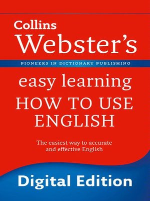 cover image of Webster's Easy Learning How to use English (Collins Webster's Easy Learning)